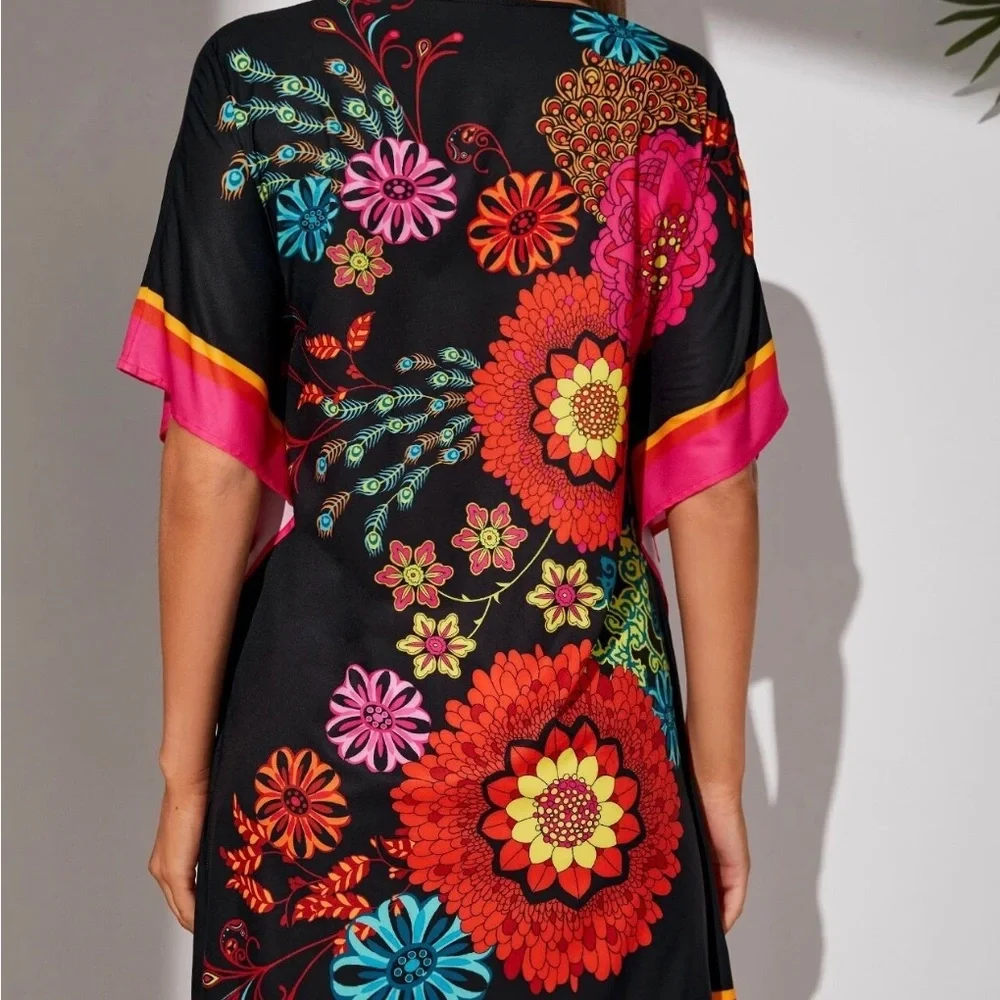 Batwing Sleeve Tunic Dress NWOT - Picture 3 of 3